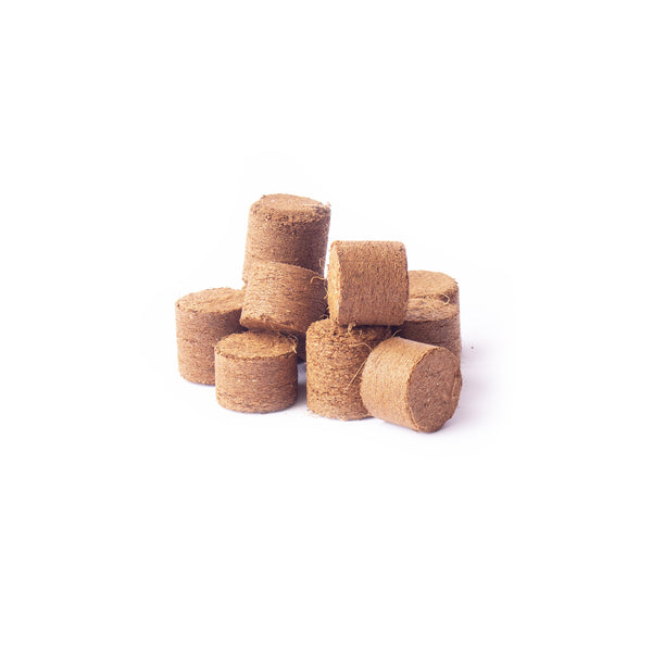 Compressed Coconut Coir growing media - 20 x 10 mm Pucks - Box of 3,000