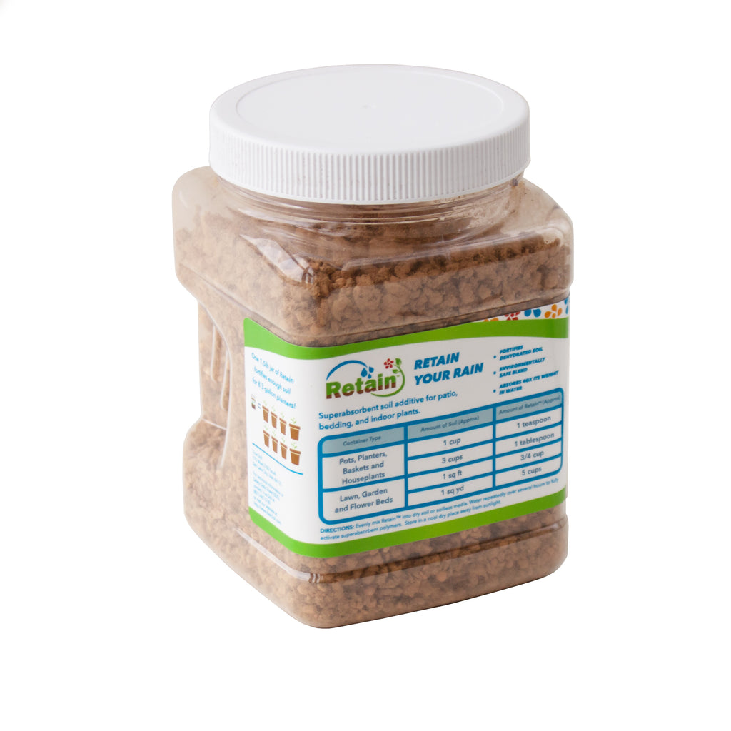 water retaining granules for plant pots Retain - Water Retention Soil Additive